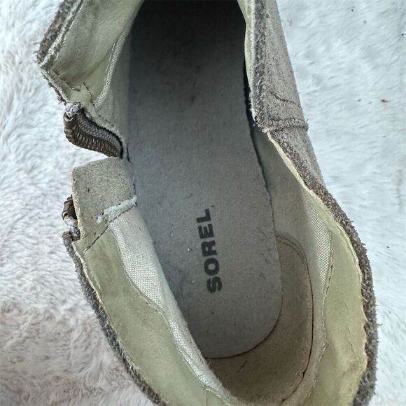 Sorel Women's Chelsea Ankle Boots Brown Suede Leather Size 7 - Picture 8 of 13